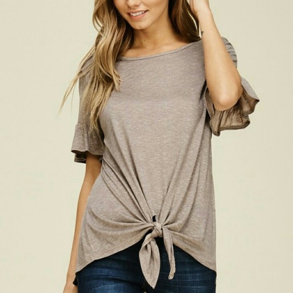 Ruffle Sleeve Top - Picture 4 of 5